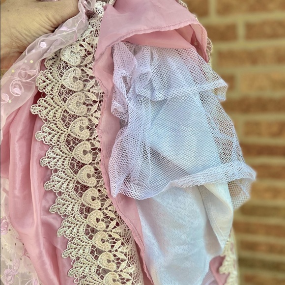 Princess Pink Poofy Dress, Marie Antoinette, Hamilton, Sz 4, Fancy Historical - Picture 9 of 13